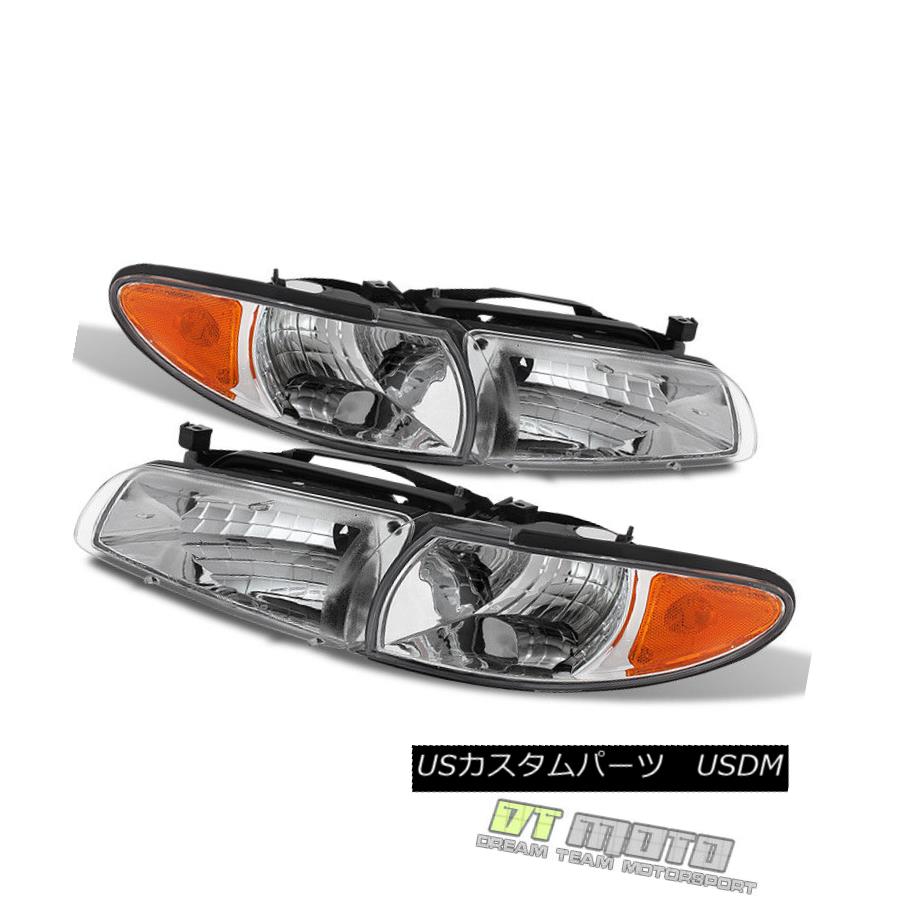 ヘッドライト 97-03 Pontiac Grand Prix Replacement Headlights w/ Corner Signal Left+Right コーナー信号左/右で97-03ポンティアックグランプリ交換ヘッドライト 【並行輸入品】 32,175円