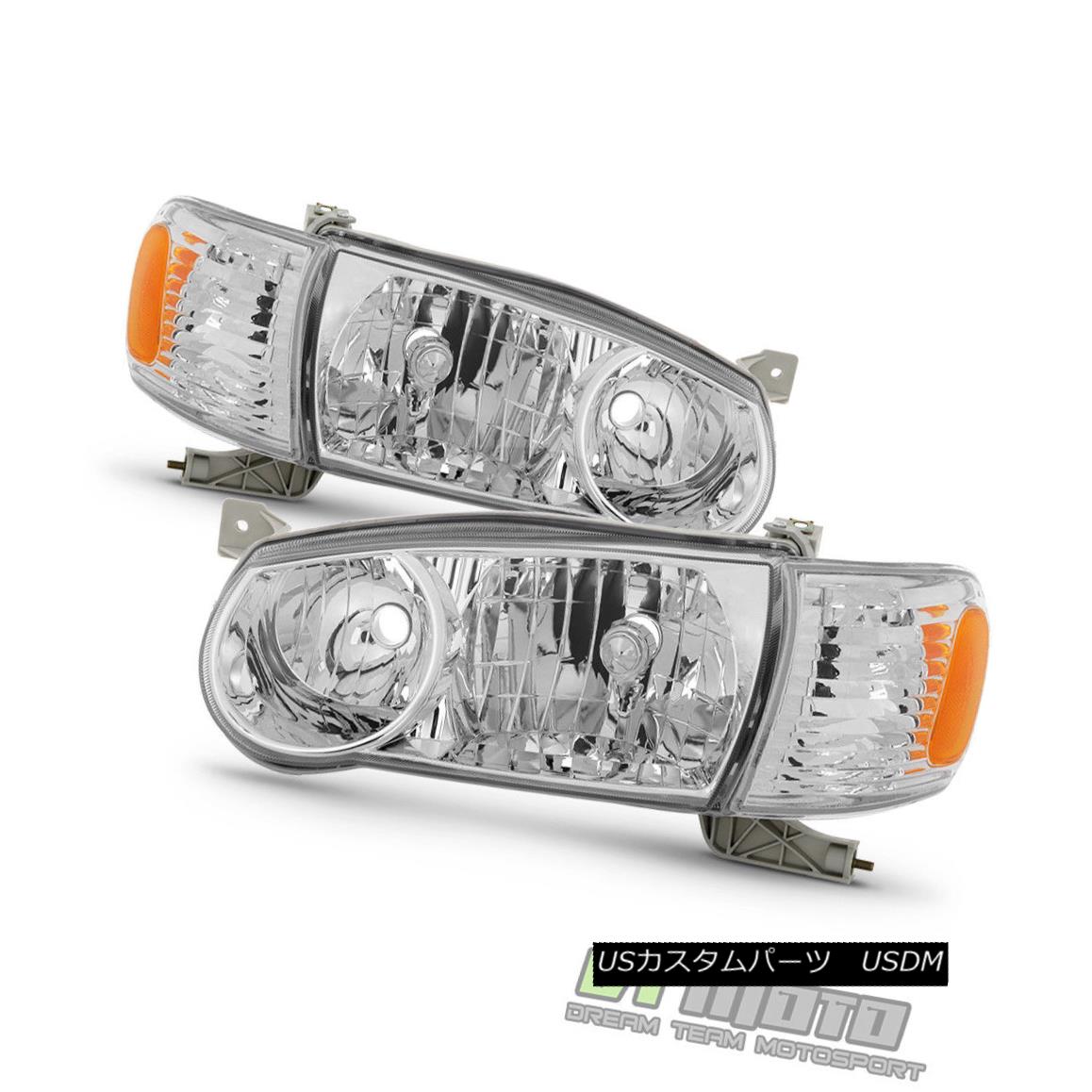 ヘッドライト 2001-2002 Toyota Corolla Headlights w/Corner Signal Headlamps Left+Right 01-02 2001-2002トヨタカローラヘッドランプ（コーナー信号ヘッドランプ付き）左右01-02 【並行輸入品】