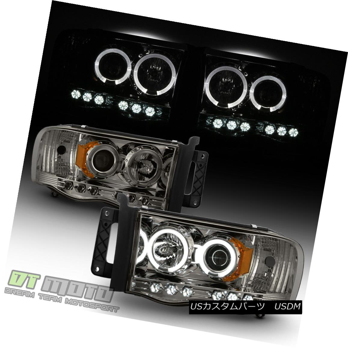 ヘッドライト [6LEDs] Smoke 2002-2005 Dodge Ram 1500 03-05 2500 3500 Halo Projector Headlights [6LEDs] Smoke 2002-2005 Dodge Ram 1500 03-05 2500 3500 Haloプロジェクターヘッドライト 【並行輸入品】