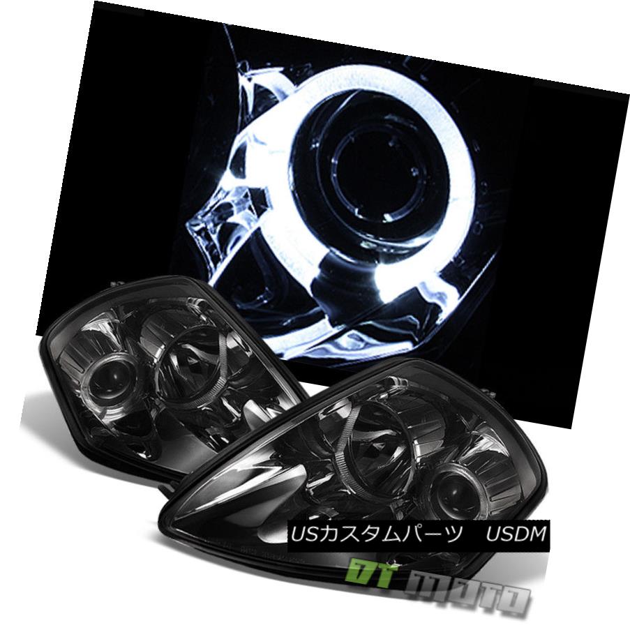 ヘッドライト Smoked 2000-2005 Mitsubishi Eclipse Halo Projector Headlights Lamps Left+Right スモーク2000-2005三菱Eclipse Haloプロジェクターヘッドライトランプ左+右 【並行輸入品】