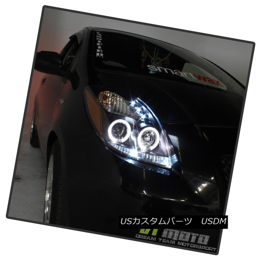 ヘッドライト Black 2006-2008 Toyota Yaris Hatchback LED Halo Projector Headlights Left+Right 黒2006-2008トヨタヤリスハッチバックLEDハロープロジェクターヘッドライト左+右 【並行輸入品】 75,020円