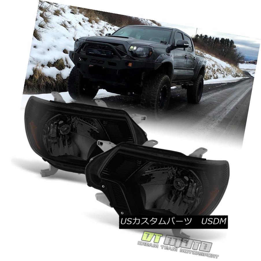 ライト ランプ 公式ショップ ブラックスモーク Left Right Headlamps Headlights Tacoma Toyota 15 14 13 12 Smoke Black ヘッドライト 12 15トヨタタコマヘッドライトヘッドランプ左 右 14 13 Kwakuku Com