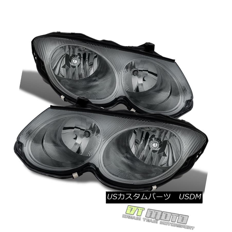 ヘッドライト Smoked 1999-2004 Chrysler 300M Replacement Headlights Headlamps 99-04 Left+Right スモーク1999-2004クライスラー300M交換ヘッドライトヘッドランプ99-04左+右 【並行輸入品】