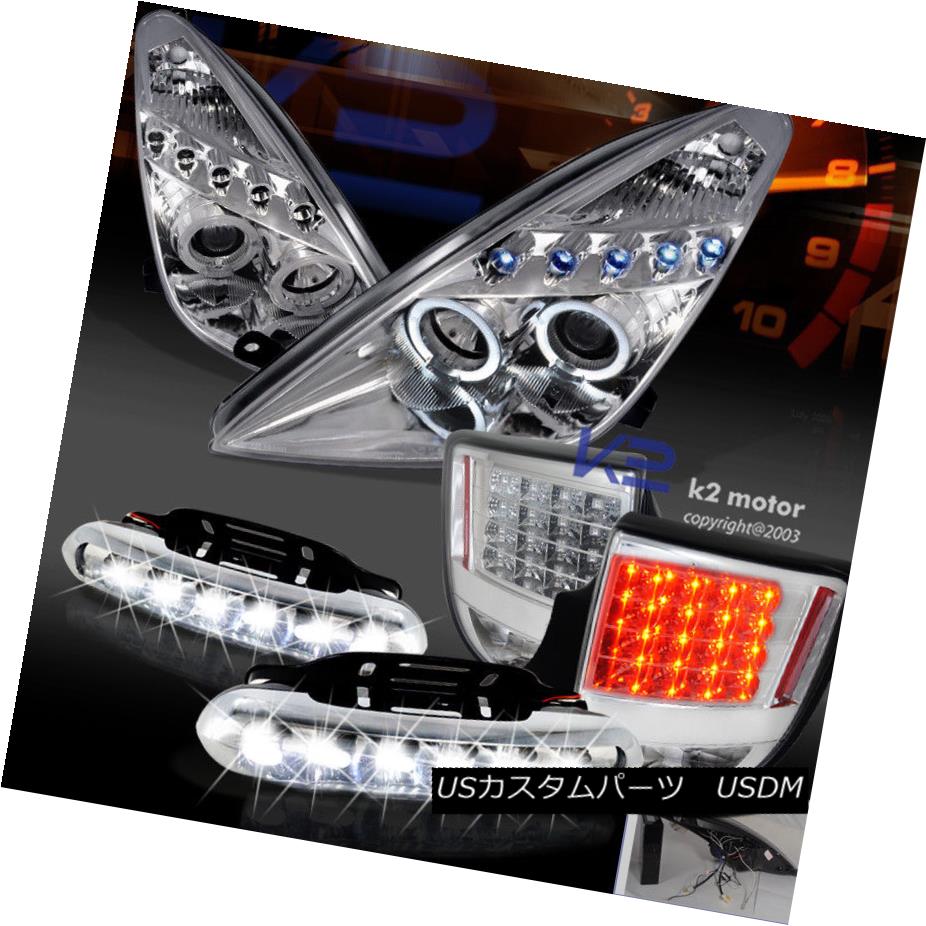 ヘッドライト For 00-05 Celica Halo Projector Headlights+Clear Tail Lamps+LED DRL Fog Light 00-05 Celica Haloプロジェクターヘッドライト+ Cle arテールランプ+ LED DRLフォグライト 【並行輸入品】
