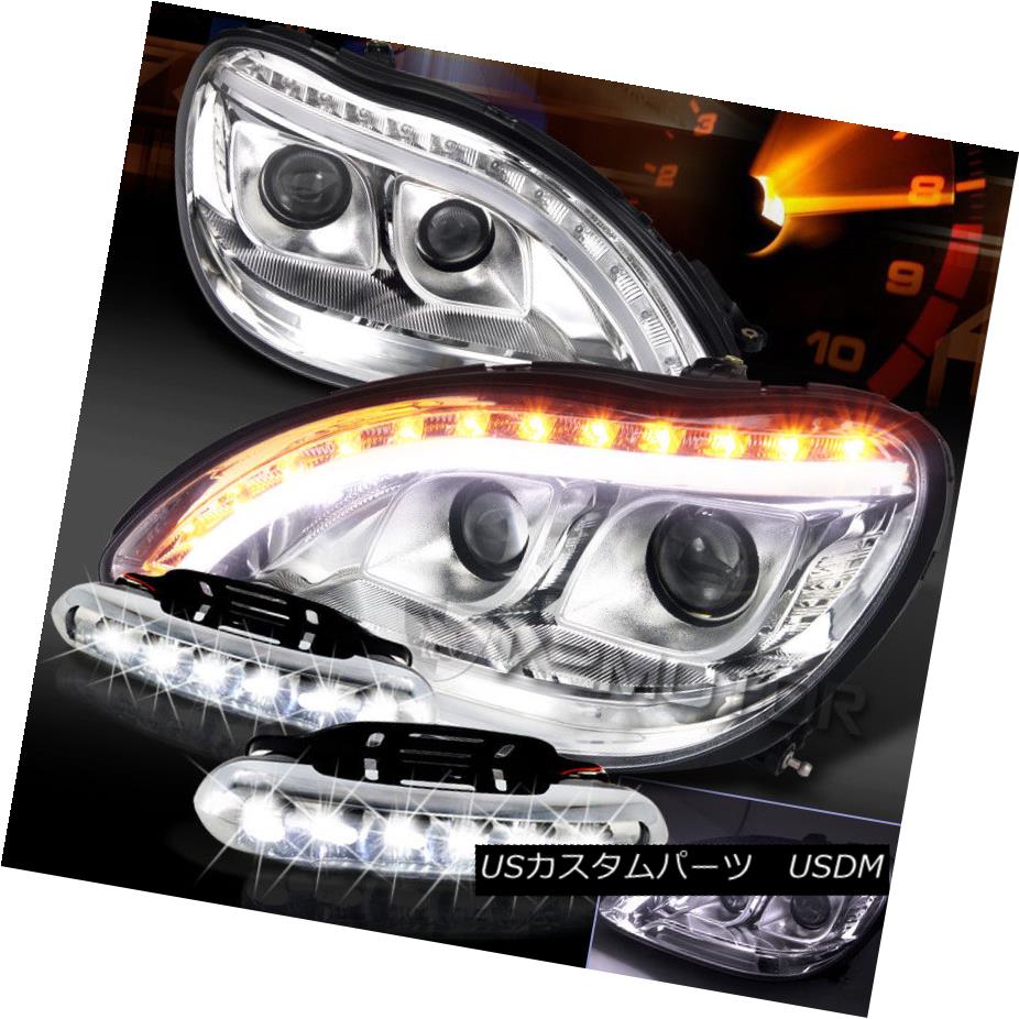 ライト ランプ 激安価格の ヘッドライト 98 06 Benz W2 S Class Chrome Led Signal Projector Headlights Led Drl Fog Lamps 98 06ベンツw2 Sクラスクロームledシグナルプロジェクターヘッドライト Led Drlフォグランプ Beachsidecliniccr Com