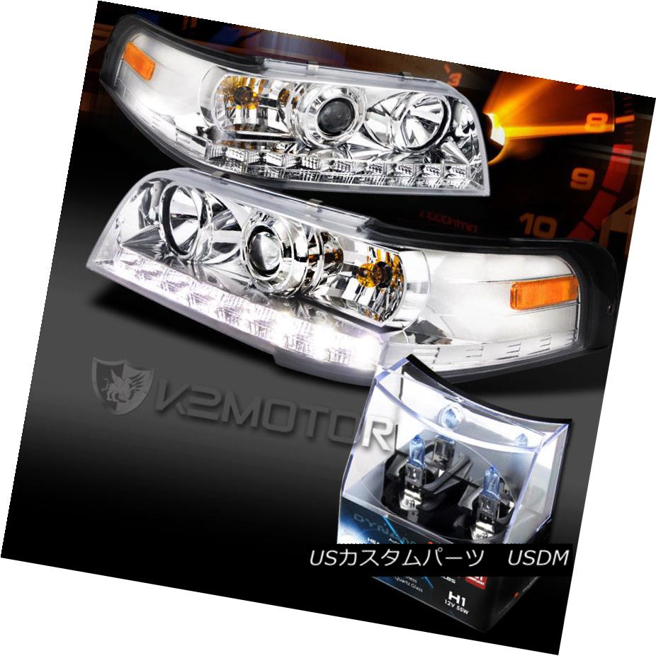 Led 車用品 Halogen Chrome Headlights H1 Projector ヘッドライト ライト ランプ 98 11クラウンビクトリアクロムledプロジェクターヘッドライト ヘッドライト Crown パーツ H1ハロゲン電球 World倉庫 98 11店車用品 バイク用品 Bulbs Victoria Chrome As