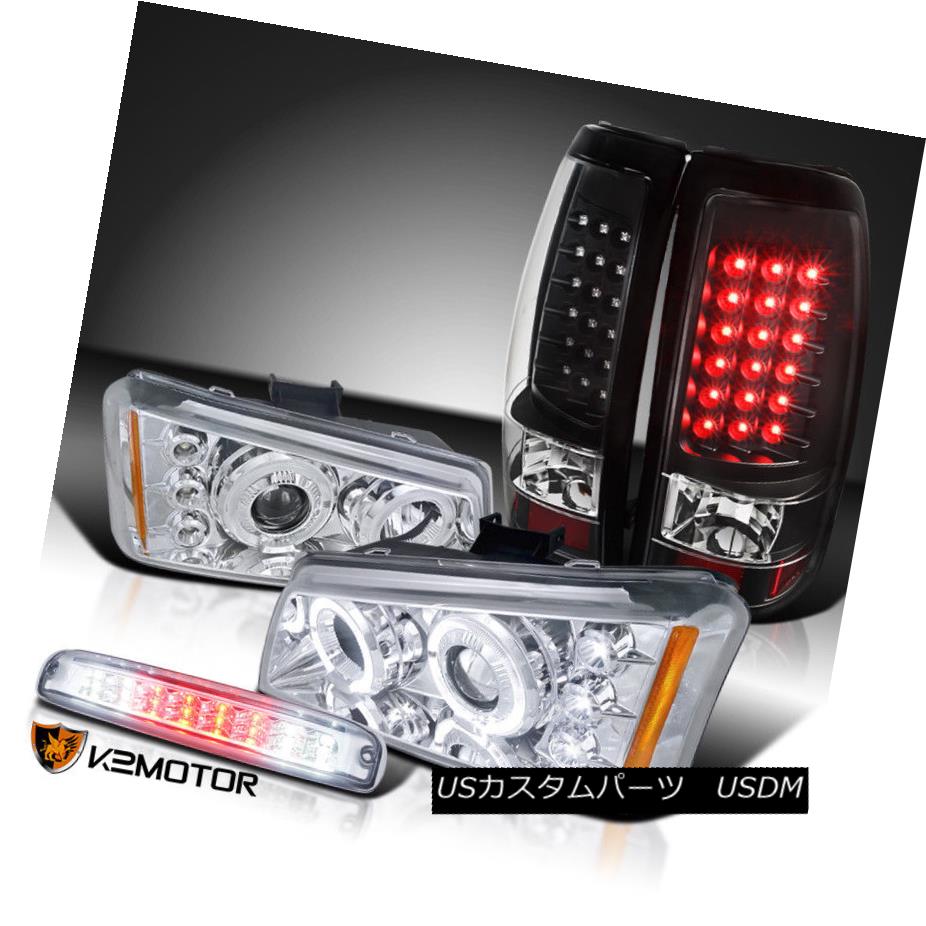 驚きの値段 ライト ランプ Projector Halo Chrome Silverado 03 06 ヘッドライト Headlights 3rd 3番ブレーキ ブラックledテールランプ Haloプロジェクターヘッドライト Chrome Silverado 03 06 Lamps Tail Led Brake Black Babystoreenxovais Com Br