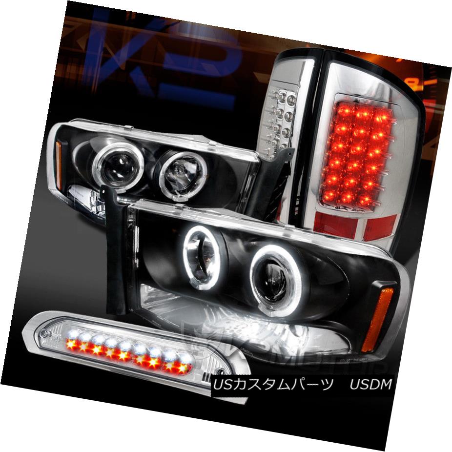 ライト ランプ メーカー直送 Brake 3rd Lamps Led Tail Led Headlights Chrome Projector Halo Black Ram 02 05 ヘッドライト 02 05ラムブラックハロープロジェクターヘッドライト Led第3ブレーキ Ledテールランプ Ome Chr