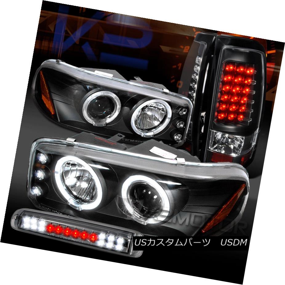 ヘッドライト 99-03 Sierra Black Projector Headlights+LED Tail Lamps+Smoke LED 3rd Brake 99-03 Sierra Blackプロジェクターヘッドライト+ LEDテールランプ+ Smoke LED 3rdブレーキ 【並行輸入品】
