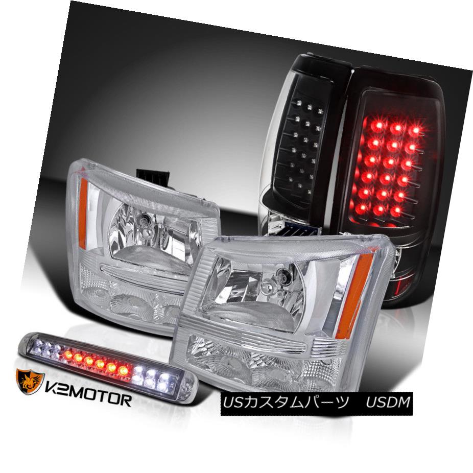 ヘッドライト 03-06 Silverado Chrome Headlights+Black LED Tail Lamps+Smoke LED 3rd Brake 03-06 Silverado Chromeヘッドライト+ Bla ck LEDテールランプ+ Smoke LED 3rdブレーキ 【並行輸入品】