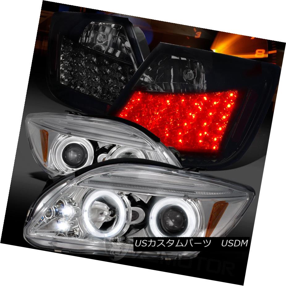 ヘッドライト 05-10 Scion tC Chrome Halo Projector Headlights+Glossy Black LED Tail Lamps 05-10 Scion tCクロームハロープロジェクターヘッドライト+グロー ssyブラックLEDテールランプ 【並行輸入品】