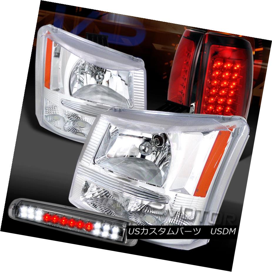 ヘッドライト 03-06 Silverado Chrome Headlights+Red LED Tail Lamps+Smoke LED 3rd Brake 03-06 Silverado Chromeヘッドライト+レッドLEDテールランプ+ Smoke LED 3rdブレーキ 【並行輸入品】 57,420円