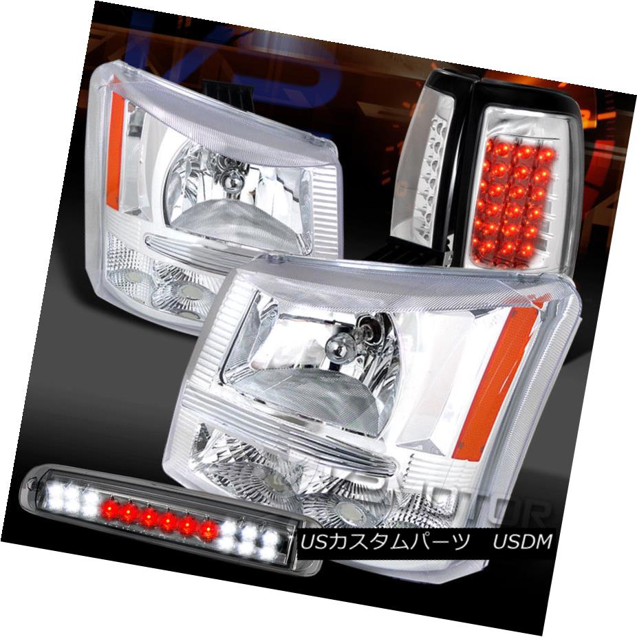 ヘッドライト 03-06 Silverado Chrome Headlights+LED Tail Lamps+Smoke LED 3rd Stop 03-06 Silverado Chromeヘッドライト+ LEDテールランプ+ Smoke LED 3rd Stop 【並行輸入品】