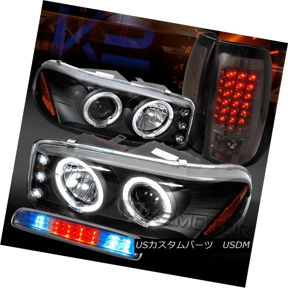 ヘッドライト 99-03 GMC Sierra Projector Headlights+Clear LED 3rd Brake+Smoke LED Tail Lamp 99-03 GMC Sierraプロジェクターヘッドライト+ Cle ar LED第3ブレーキ+スモークLEDテールランプ 【並行輸入品】
