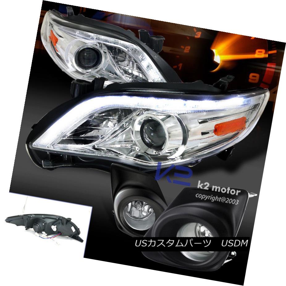 値引きする ヘッドライト 用 Drlプロジェクターヘッドライト バーン Led フォードランプごとに11 13トヨタカローラクロームr8 Lamps Fog Headlights Bumper Projector Drl Led R8 Chrome Corolla Toyota 11 13 For ライト ランプ