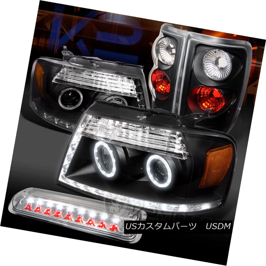 驚きの値段で Headlights Tail Projector Halo Led Black F150 04 08 ヘッドライト Lamps Clear Lランプ クリア第3ブレーキ F150ブラックledハロープロジェクターヘッドライト タイ 04 08 Brake 3rd ライト ランプ Www Ruhunaelfatiha Com