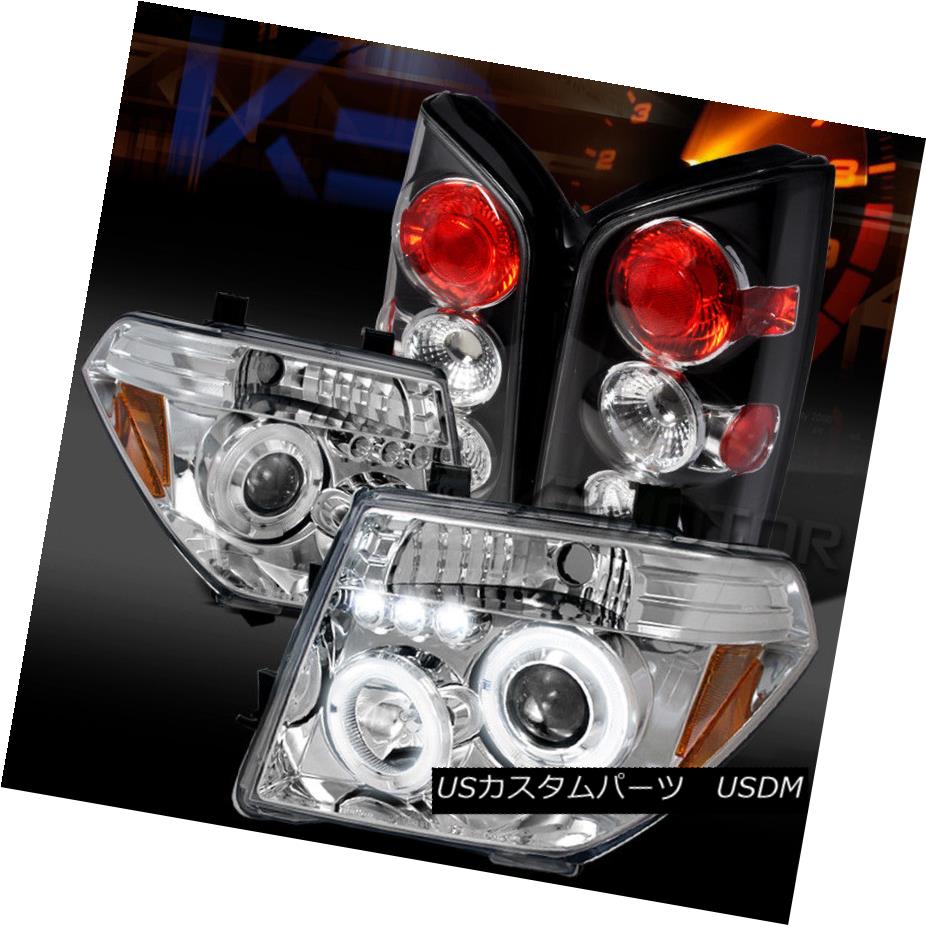 ヘッドライト For 05-07 Pathfinder Chrome Halo LED Projector Headlights+Black Tail Lamps 05-07 Pathfinder Chrome Halo LEDプロジェクターヘッドライト+ Bla ckテールランプ 【並行輸入品】 52,668円