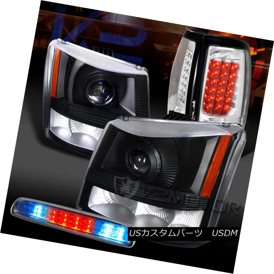 ライト ランプ 最適な価格 Cle 1500ブラックプロジェクターヘッドライト Silverado 03 06 Lamps Stop 3rd Tail Led Headlights Clear Projector Black 1500 Silverado 03 06 ヘッドライト Ledテール第3ストップランプ Ar