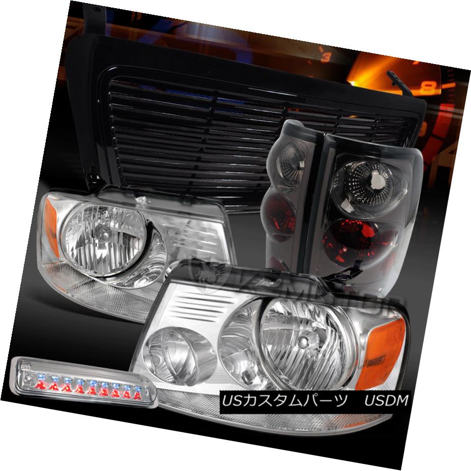 ライト ランプ 激安アウトレット Lamps Tail Grille Smoke Brake Black 3rd Headlights Led Chrome F150 04 08 ヘッドライト 04 08 Led第3ブレーキ ブラックグリル 煙テールランプ F150クロームヘッドライト Lapizblanco Com