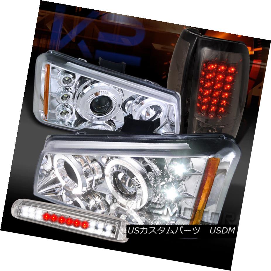 超高品質で人気の ライト ランプ ヘッドライト Led第3ストップ スモークledテールランプ Haloプロジェクターヘッドライト Clear Silverado 03 06 Lamps Tail Led Stop Smoke 3rd Headlight Led Projector Halo Clear Silverado 03 06 Zambettis Com
