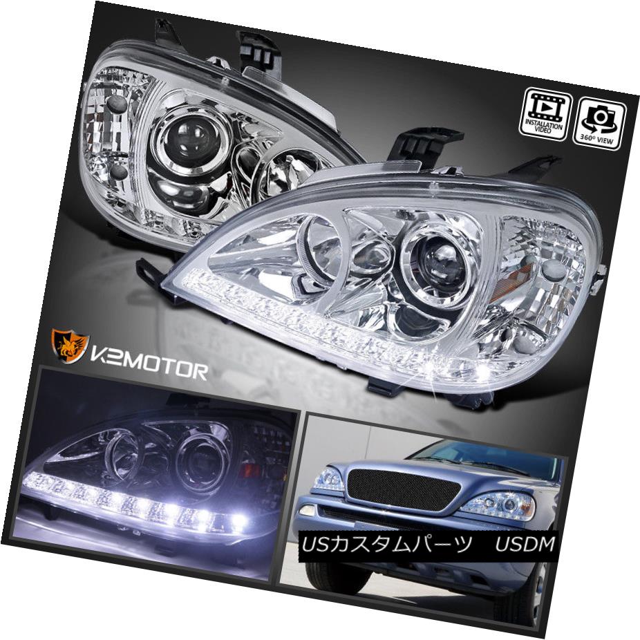 割引価格 ライト ランプ ヘッドライト 98 01 Mercedes Benz W163 Ml Class Chrome Projector Headlights W Led Drl Strip 98 01メルセデスベンツw163 Mlクラスのプロジェクターヘッドライト Led Drlストリップ付 Pascasarjana Unsrat Ac Id