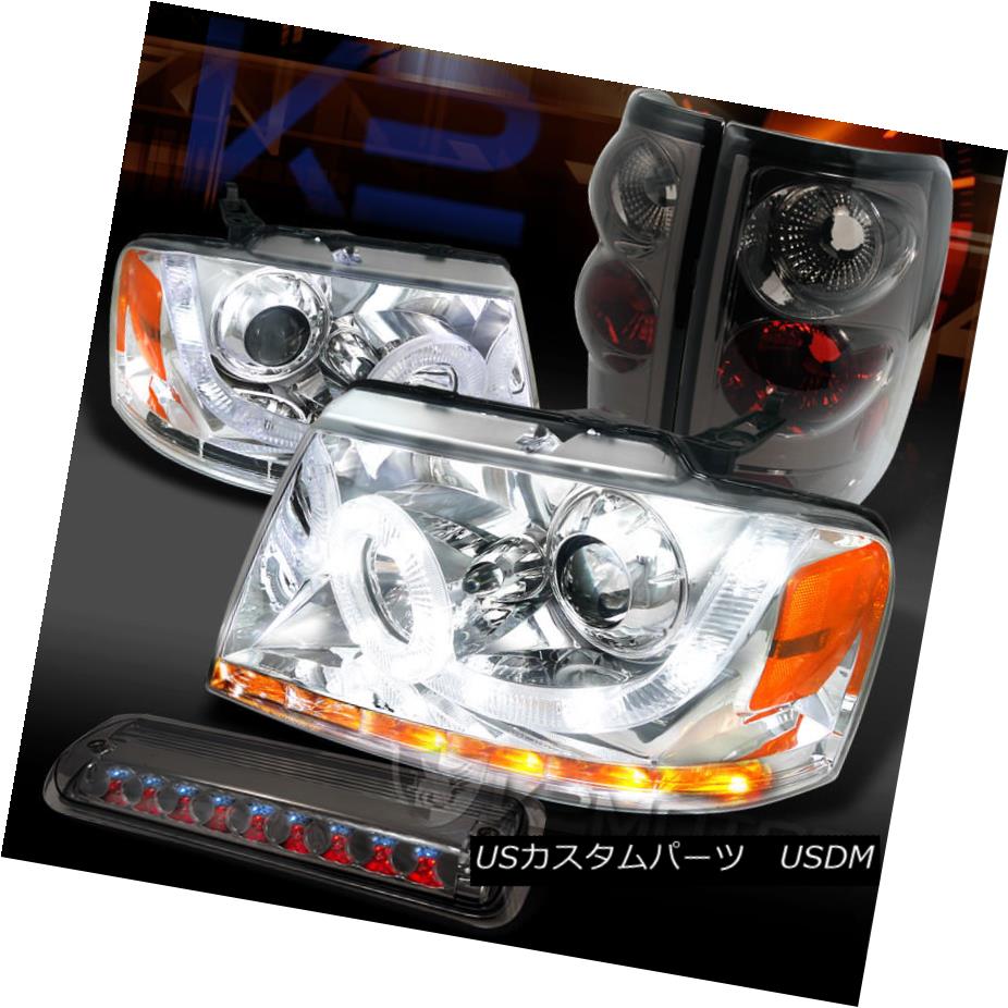ヘッドライト 04-08 F150 Styleside Chrome LED Projector Headlights+Smoke Tail+3rd Brake Light 04-08 F150 Styleside Chrome LEDプロジェクターヘッドライト+ Smo keテール+第3ブレーキライト 【並行輸入品】