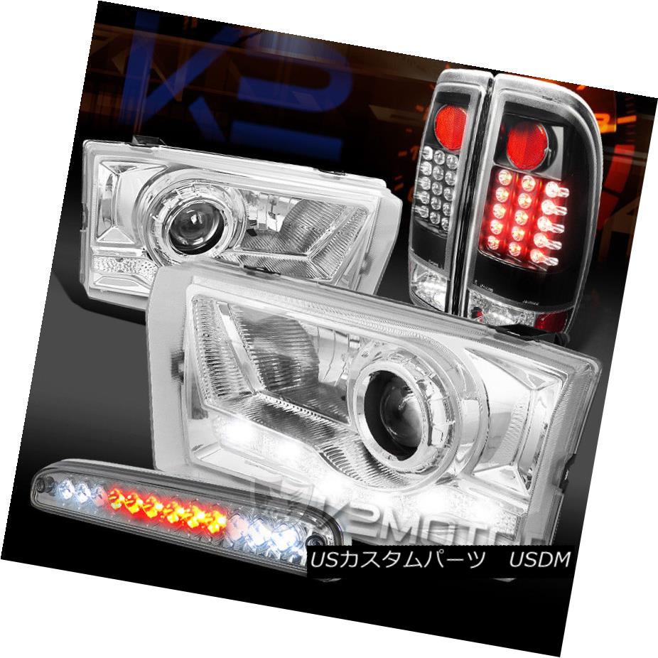 ヘッドライト 99-04 F250 SD SMD DRL Projector Headlights+LED 3rd Brake+Black LED Tail Lamps 99-04 F250 SD SMD DRLプロジェクターヘッドライト+ LED第3ブレーキ+ブラックLEDテールランプ 【並行輸入品】