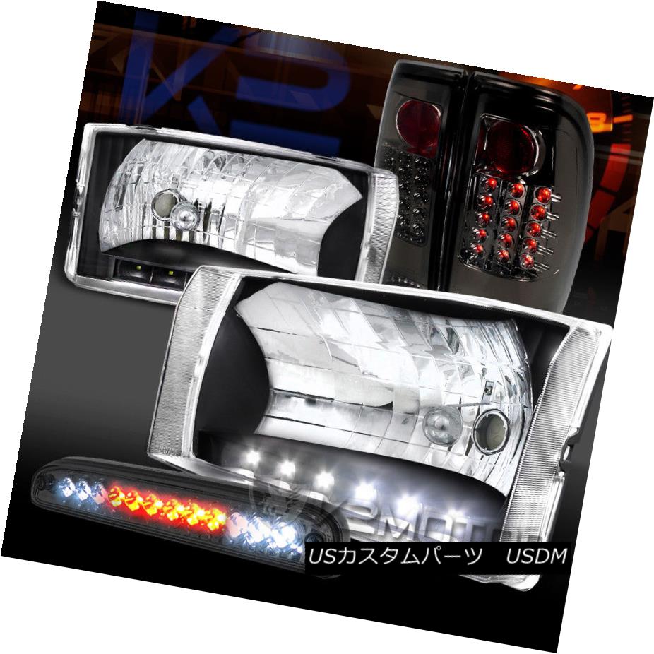 ヘッドライト 99-04 F250 SD LED DRL Black Headlights+Smoke LED Tail Lamps+LED 3rd Brake 99-04 F250 SD LED DRLブラックヘッドライト+スモーク ke LEDテールランプ+ LED第3ブレーキ 【並行輸入品】