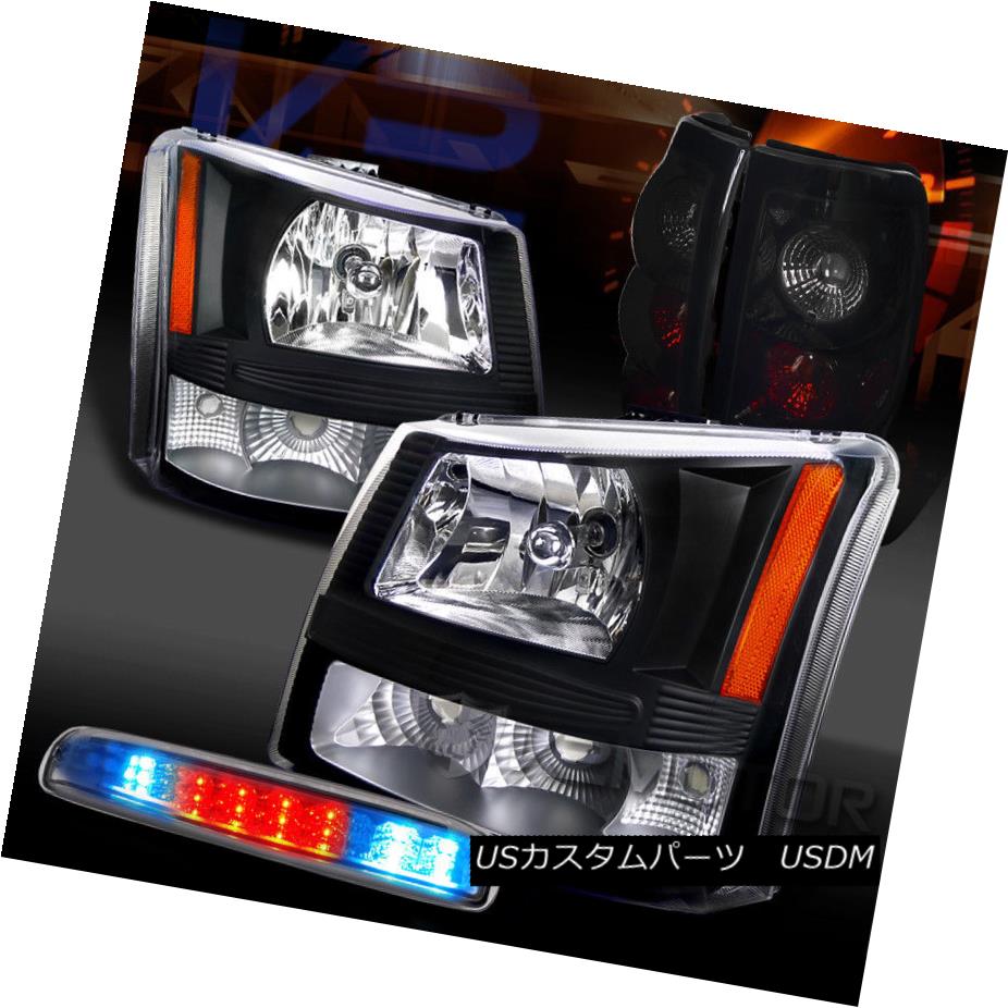 ヘッドライト 03-06 Silverado Headlights+Clear LED 3rd Stop Lamp+Piano Black Tail Lamps 03-06 Silveradoヘッドライト+ Cle ar LED第3ストップランプ+ピアノブラックテールランプ 【並行輸入品】