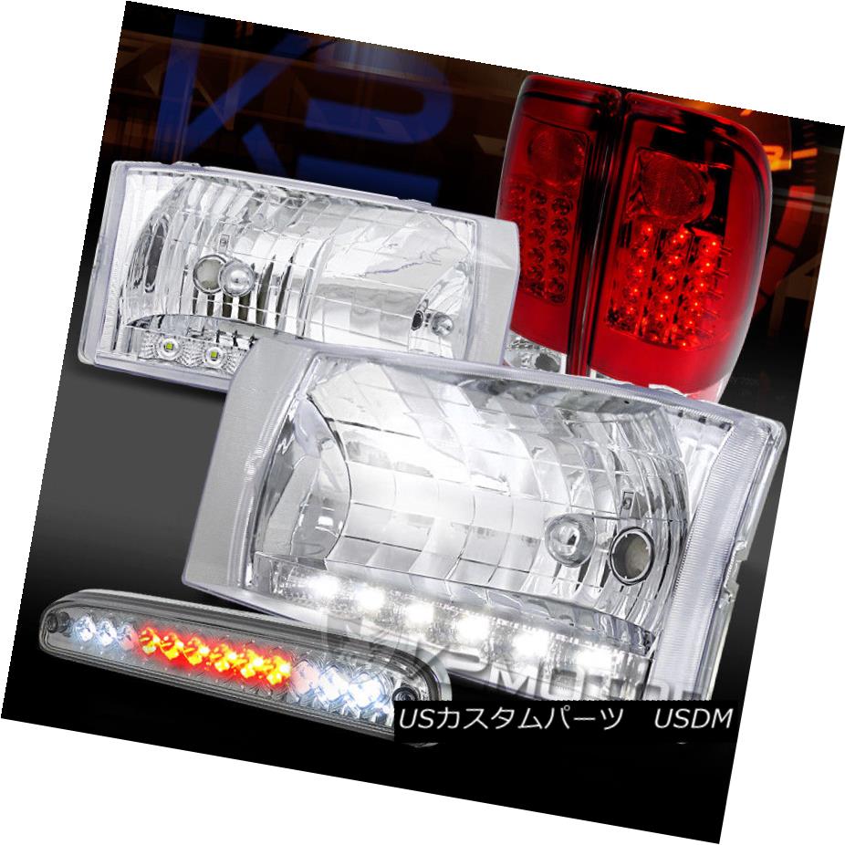 ヘッドライト 99-04 F250 SuperDuty LED DRL Clear Headlights+3rd Brake+Red/Clear LED Tail Lamps 99-04 F250 SuperDuty LED DRLクリアヘッドライト+第3ブレーキ+レッド/クリーナー r LEDテールランプ 【並行輸入品】 52,668円