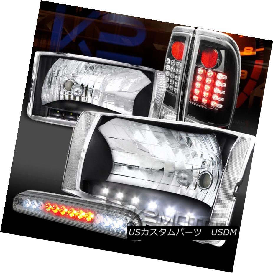ヘッドライト 99-04 F250 SuperDuty DRL Headlights+Black LED Tail Lamps+Clear 3rd Brake 99-04 F250 SuperDuty DRLヘッドライト+ Bla ck LEDテールランプ+クリア第3ブレーキ 【並行輸入品】