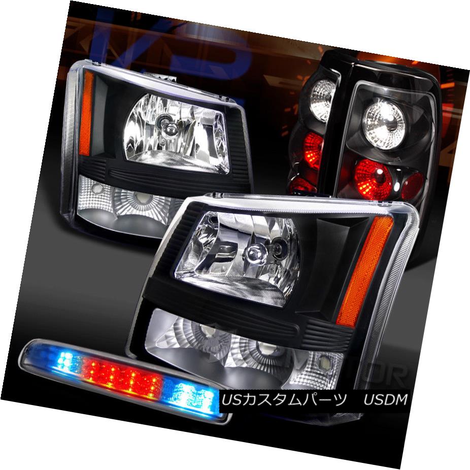 ヘッドライト 03-06 Silverado 1500 Black Headlights+Black Tail Lamps+Clear LED 3rd Brake 03-06 Silverado 1500 Blackヘッドライト+ Bla ckテールランプ+ Clear LED 3rdブレーキ 【並行輸入品】