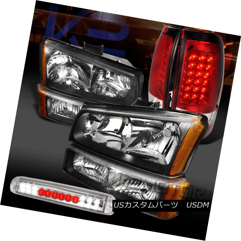 ヘッドライト 03-06 Silverado Black Headlights+Bumper Lamps+Red LED Tail Lamps+Clear 3rd Bake 03-06 Silverado Blackヘッドライト+ Bum 、ランプごと+ Red LEDテールランプ+ Clear 3rd Bake 【並行輸入品】