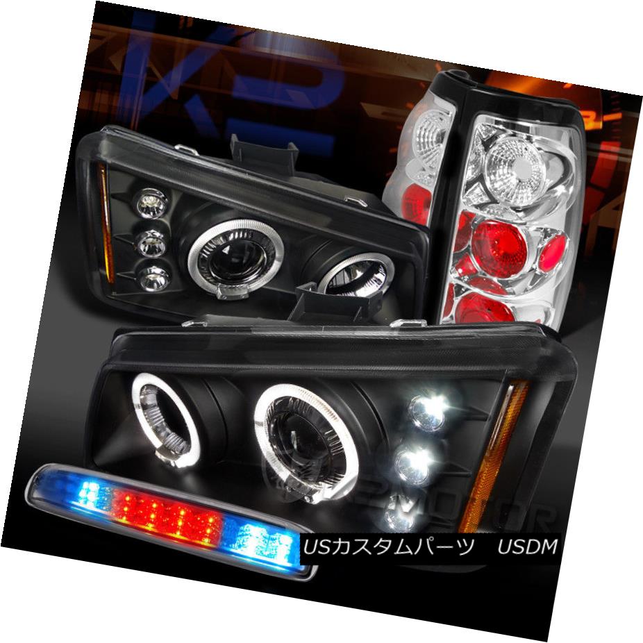 ヘッドライト 03-06 Silverado Black Halo Projector Headlight+Chrome Tail Lamp Clear 3rd Brake 03-06 Silverado Black Haloプロジェクターヘッドライト+クロ meテールランプクリア第3ブレーキ 【並行輸入品】 51,678円