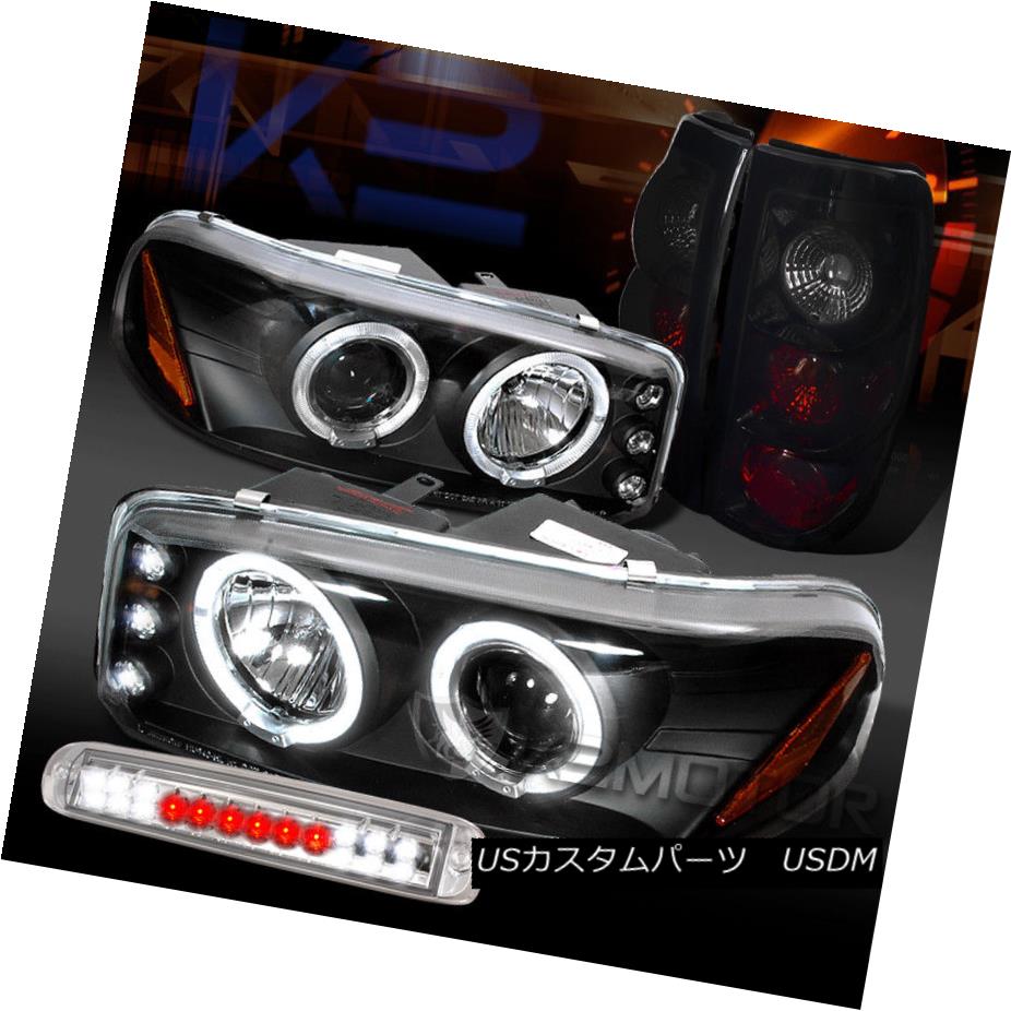 ヘッドライト 04-06 Sierra Projector Headlights+Piano Black Tail Lamps+LED 3rd Brake 04-06シエラプロジェクターヘッドライト+ピアノ ブラックテールランプなし+ LED第3ブレーキ 【並行輸入品】