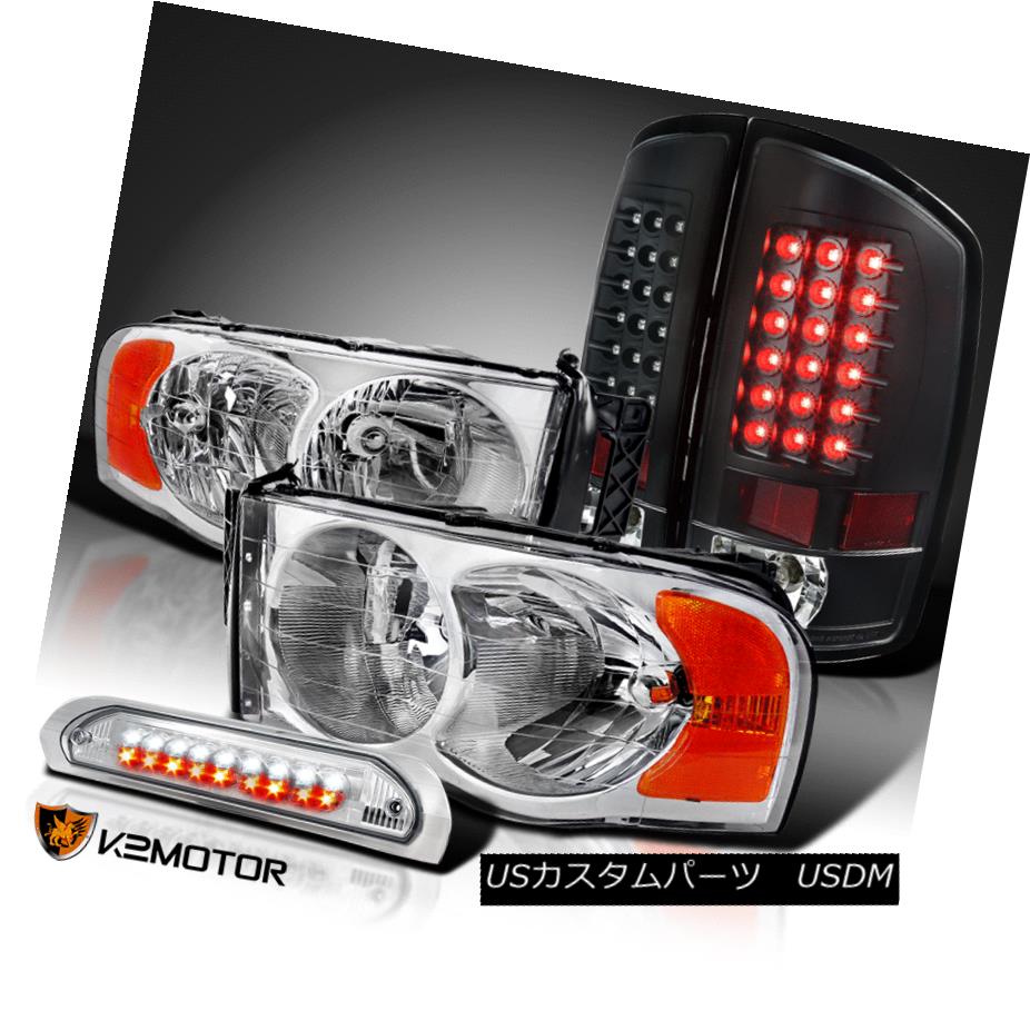 ヘッドライト 02-05 Ram 1500/2500 Chrome Headlights+LED 3rd Brake+Black LED Tail Lamps 02-05 Ram 1500/2500クロームヘッドライト+ LED第3ブレーキ+ブラックLEDテールランプ 【並行輸入品】 51,678円