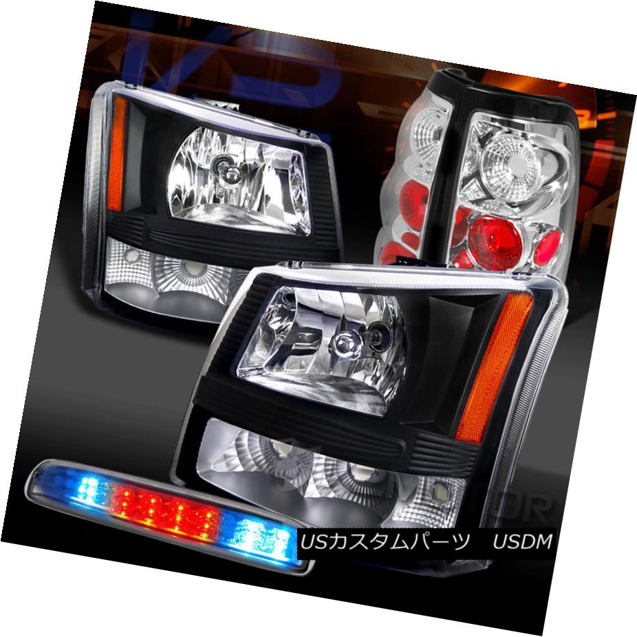 ヘッドライト 03-06 Silverado 1500 Black Headlights+Chrome Tail Lamps+Clear LED 3rd Brake 03-06 Silverado 1500 Blackヘッドライト+ Chr omeテールランプ+ Clear LED 3rdブレーキ 【並行輸入品】