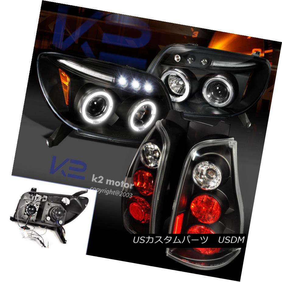 ライト ランプ 定番の冬ギフト Headlights Tail Projector Led Halo Black 4runner 03 05 Fit ヘッドライト Brake Lブレーキランプ Ledプロジェクターヘッドライト タイ Halo Black 4runner フィット03 05 Lamps