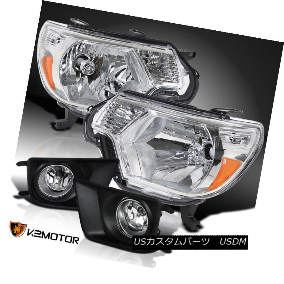 ヘッドライト For 12-15 Tacoma Factory Headlights Replacement+Fog Driving Bumper Lamps+Switch 12-15タコマ工場のヘッドライトの交換+ 用 g運転用バンパーランプ+スイッチ 【並行輸入品】