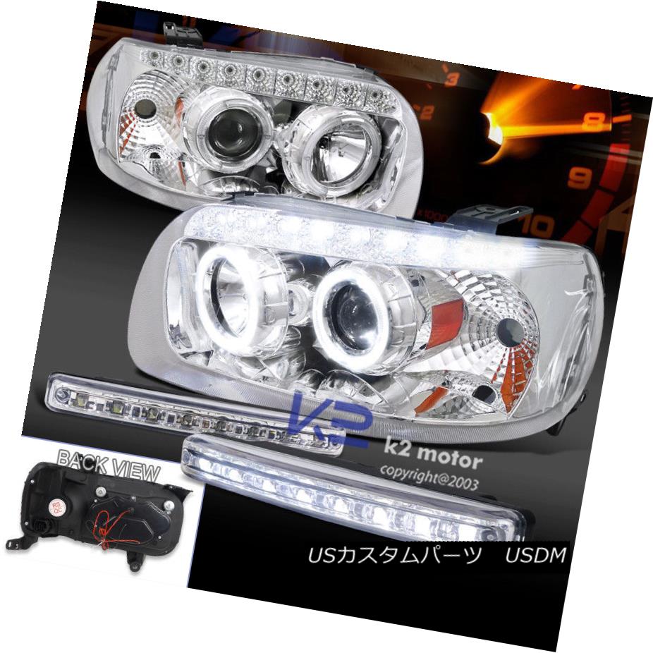ヘッドライト Chrome 05-07 Escape Halo Projector SMD Headlights+8 LED DRL Fog Bumper Lamp Chrome 05-07脱出ハロープロジェクターSMDヘッドライト+ 8 LED DRLフォグバンパーランプ 【並行輸入品】