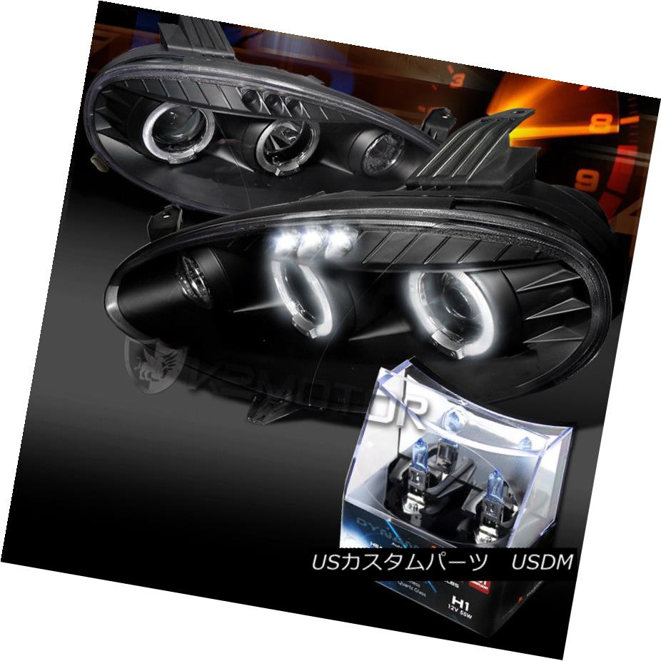 ヘッドライト 01-05 Mazda Miata MX5 Black Halo Projector Headlights+H1 Halogen Bulbs 01-05マツダMiata MX5ブラックハロープロジェクターヘッドライト+ H1ハロゲン電球 【並行輸入品】