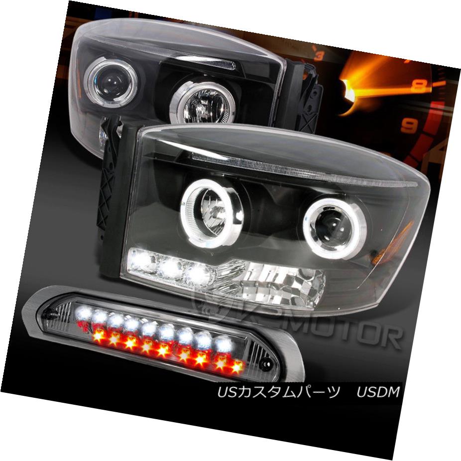 ライト ランプ 今年も話題の ヘッドライト 06 08 Led第3ブレーキランプ Ke 06 08ダッジラムブラックハローledプロジェクターヘッド ライト スモール Lamp Brake 3rd Led Headlights Smoke Projector Led Halo Black Ram Dodge Lapizblanco Com