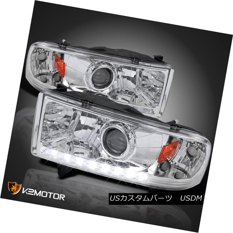 ヘッドライト 94-01 Dodge Ram 1500 2500 3500 Crystal LED DRL Projector Headlights 94-01 Dodge Ram 1500 2500 3500クリスタルLED DRLプロジェクターヘッドライト 【並行輸入品】