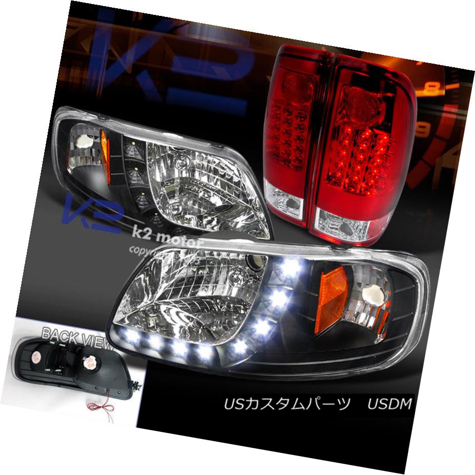 値段が激安 ライト ランプ 97 03 ヘッドライト Ford Drlストライプブラックヘッドライト レッドレンズledテールブレーキランプ Smd 97 03フォードf150 Lamp Brake Tail Led Lens Headlight Red Black Stripe Drl Smd F150 Www Segwaytours Lt