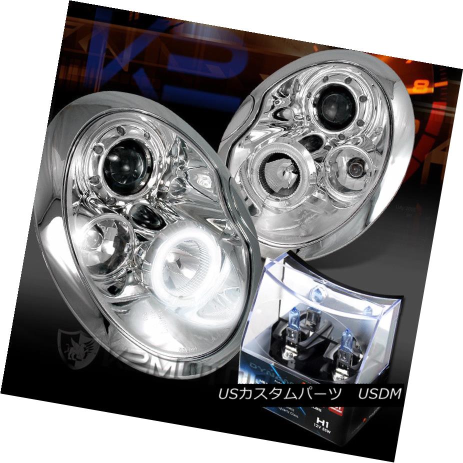 【楽天市場】ヘッドライト 0205 Mini Cooper Chrome LED Halo Projector Headlights+H1