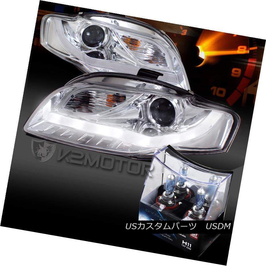 当店だけの限定モデル ライト ランプ ヘッドライト For 06 08 Audi Chrome Led Strips Projector Headlights H11 Halogen Bulbs 06 08アウディa4クロームledストリッププロジェクターヘッドライト H11ハロゲン電球 Gs Louislegrand Com