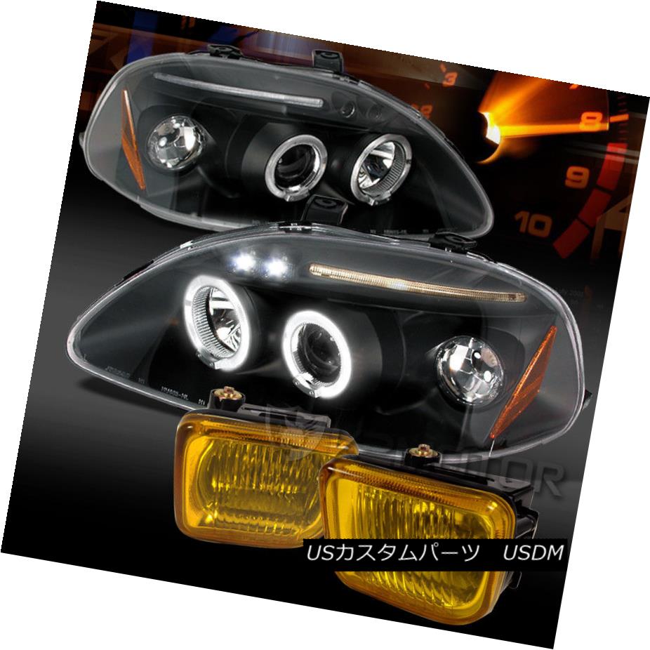 日本未入荷 ライト ランプ Headlights Yellow Projector Led Halo Black 96 98 Fit ヘッドライト Bumper 低バンパーフォグランプに適合 Yel Ledプロジェクターヘッドライト Halo Black 96 98 Lamps Fog Gs Louislegrand Com