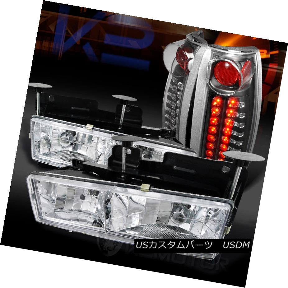 新春福袋21 ライト ランプ Ledテールランプ Ck Bla C10トラッククロームヘッドライト K C Gmc 98シボレー Lamps Tail Led Headlights Black Chrome Truck C10 C K Chevy Gmc 98 ヘッドライト