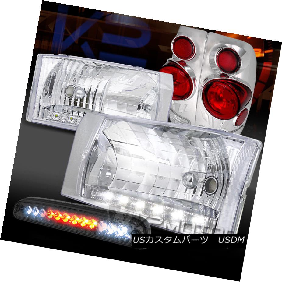 ヘッドライト 99 04 F250 Superduty Chrome Led Drl Headlights 3d Tail Lamps Smoke 3rd Brake 99 04 F250 Superduty Chrome Led Drlヘッドライト 3dテールランプ スモーク3ブレーキ Voli Me