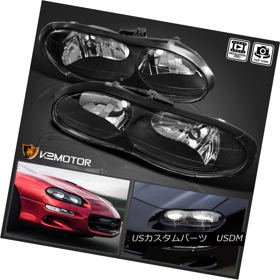 格安saleスタート ライト ランプ Replacement Black Z28 Camaro Chevy 1998 02 ヘッドライト Headlights 1998 02シボレーカマロz28ブラック交換ヘッドライト左 右 Left Right Apswitches Com